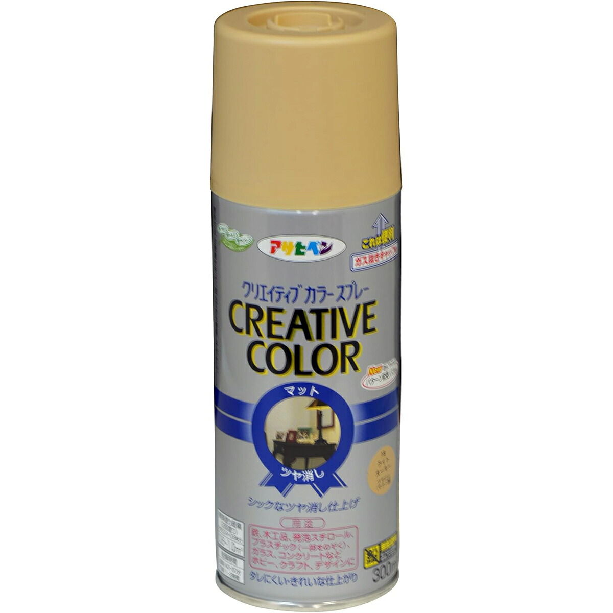 アサヒペン 創造的色つや吹き付ける 300ml 18ライトカーキー×10個 DIY 絵の具 取りつくろう リフォーム 身寄り用 室内 屋内 室外 労働者階級遣りかた 一般受け 定番 日曜日宮大工 検査と修理 取りつくろう うつり変わり 張り替え 塗り替え