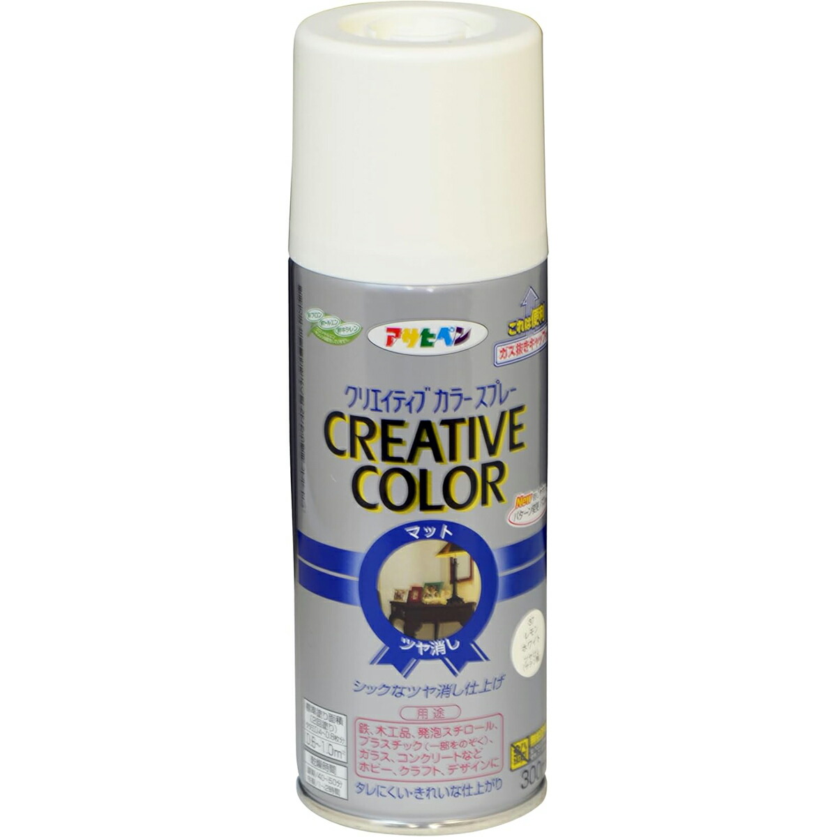 アサヒペン 創造的色つや吹き付ける 300ml 37檸檬白いこと×10個 DIY 絵の具 取りつくろう リフォーム 身寄り用 室内 屋内 室外 労働者階級遣りかた 一般受け 定番 日曜日宮大工 検査と修理 取りつくろう うつり変わり 張り替え 塗り替え