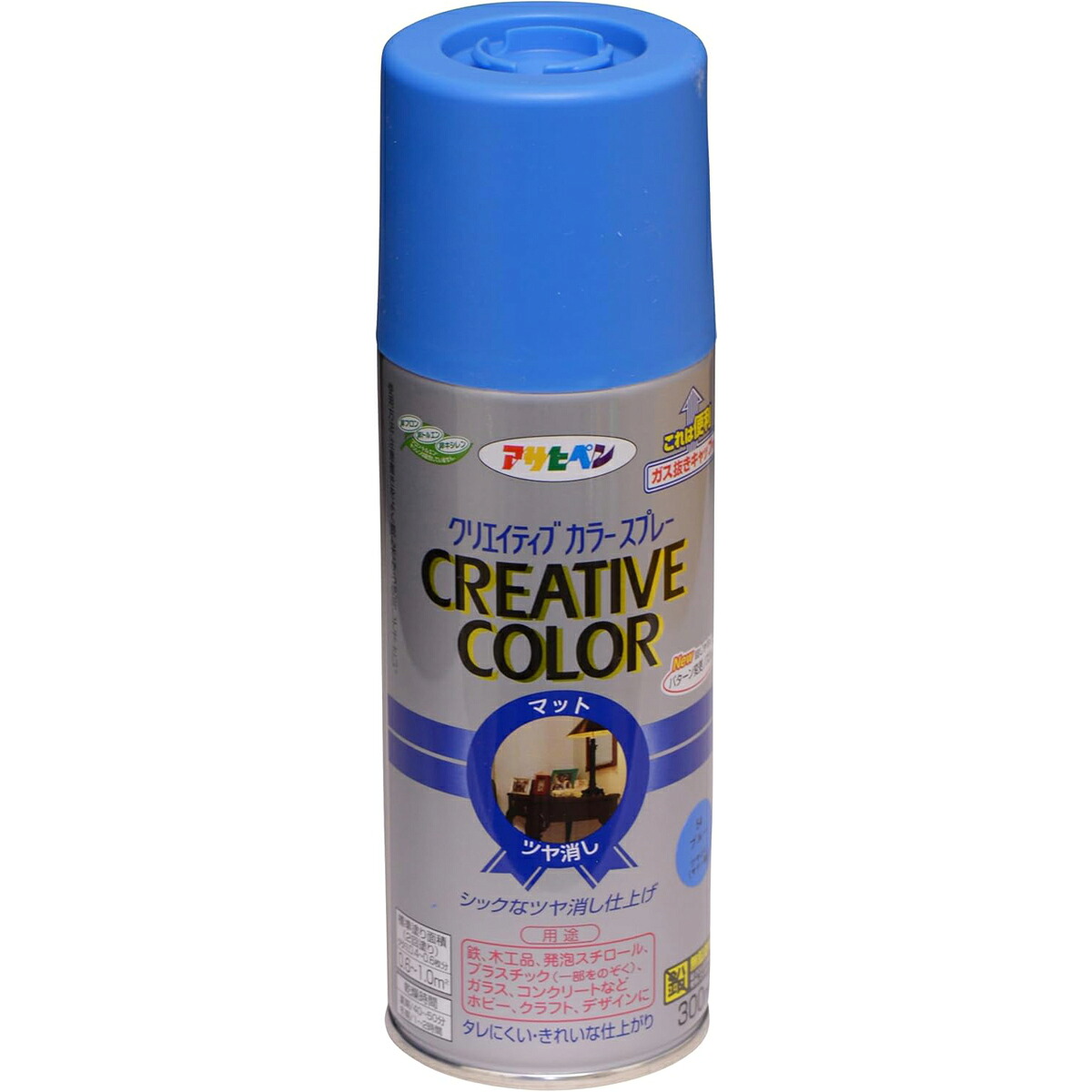 アサヒペン 創造的色つや吹き付ける 300ml 54青み×10個 DIY 絵の具 取りつくろう リフォーム 身寄り用 室内 屋内 室外 労働者階級遣りかた 一般受け 定番 日曜日宮大工 検査と修理 取りつくろう うつり変わり 張り替え 塗り替え
