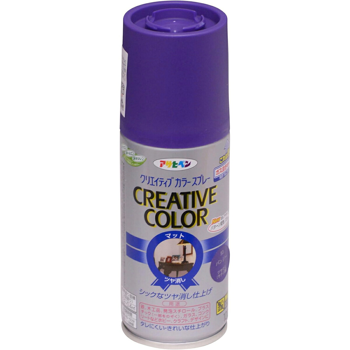 アサヒペン 創造的色つや吹き付ける 100ml 53三色菫×24個 DIY 絵の具 取りつくろう リフォーム 身寄り用 室内 屋内 室外 労働者階級遣りかた 一般受け 定番 日曜日宮大工 検査と修理 取りつくろう うつり変わり 張り替え 塗り替え