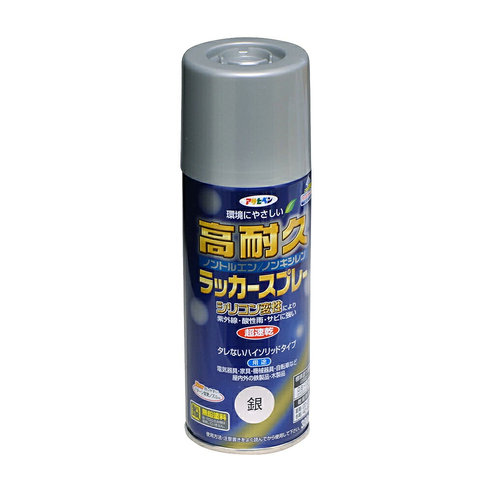 アサヒペン 高耐久漆吹きつける 300ml 銀×10個 DIY えの具 取りつくろう リフォーム 身寄り用 室内 屋内 室外 労働者階級遣りくち 一般受け 定番 日曜日宮大工 検査と修理 取りつくろう うつり変わり 張り替え 塗り替え