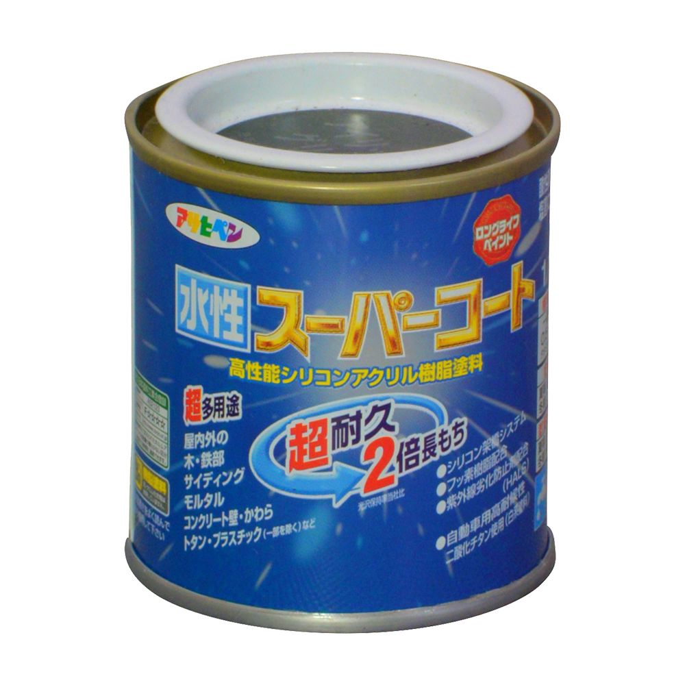 アサヒペン 水性スーパーコート 1/12L アイリッシュグリーン×24個セット DIY 塗料 補修 リフォーム 家庭用 室内 屋内 屋外 プロ仕様 人気 定番 日曜大工 メンテナンス 改修 模様替え 張り替え 塗り替え|ikkyu