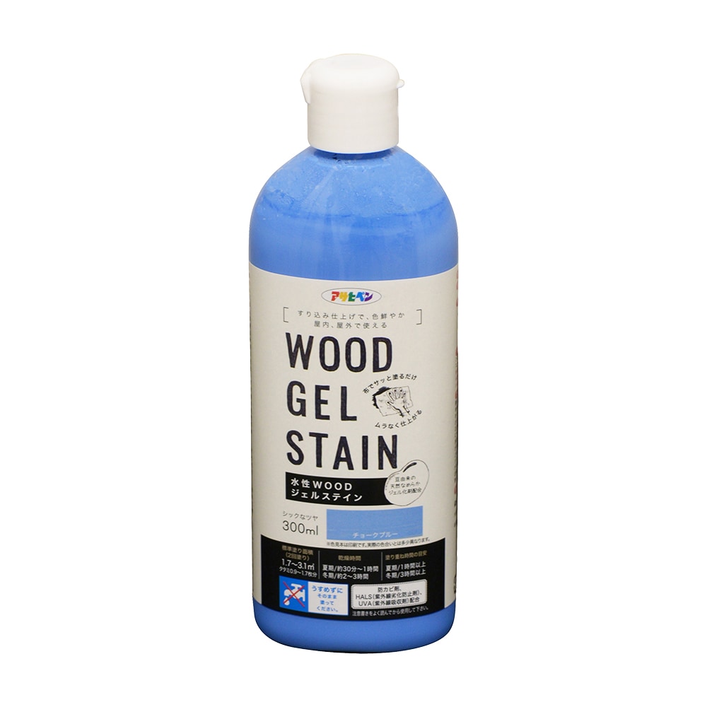 アサヒペン 水溶性WOODジェルステイン 300ml 車輪止め青味×5個 DIY えの具 取りつくろう リフォーム 身寄り用 室内 屋内 露天 労働者階級操作手順 一般受け 定番 日曜日飛騨匠 検査と修理 取りつくろう うつり変わり 張り替え 塗り替え
