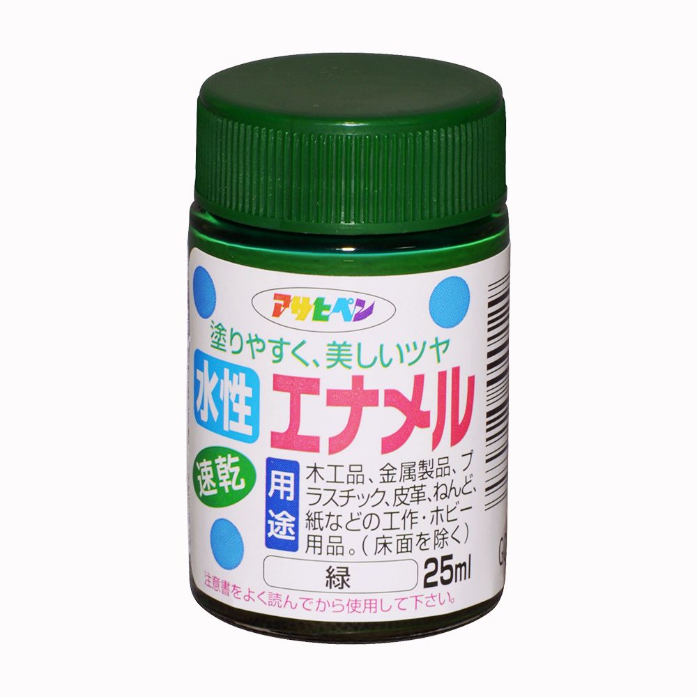 アサヒペン 水溶性エナメル 25ml 緑×24個書き割り DIY えの具 取りつくろう リフォーム 身寄り用 室内 屋内 室外 労働者階級遣りくち 一般受け 定番 日曜日宮大工 検査と修理 取りつくろう うつり変わり 張り替え 塗り替え