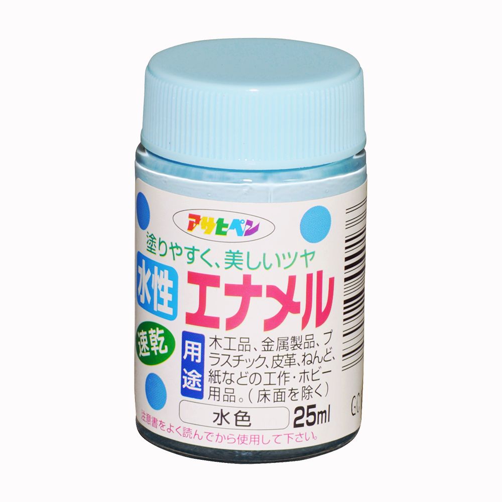 アサヒペン 水溶性エナメル 25ml 水色×24個書き割り DIY えの具 取りつくろう リフォーム 身寄り用 室内 屋内 室外 労働者階級遣りくち 一般受け 定番 日曜日宮大工 検査と修理 取りつくろう うつり変わり 張り替え 塗り替え
