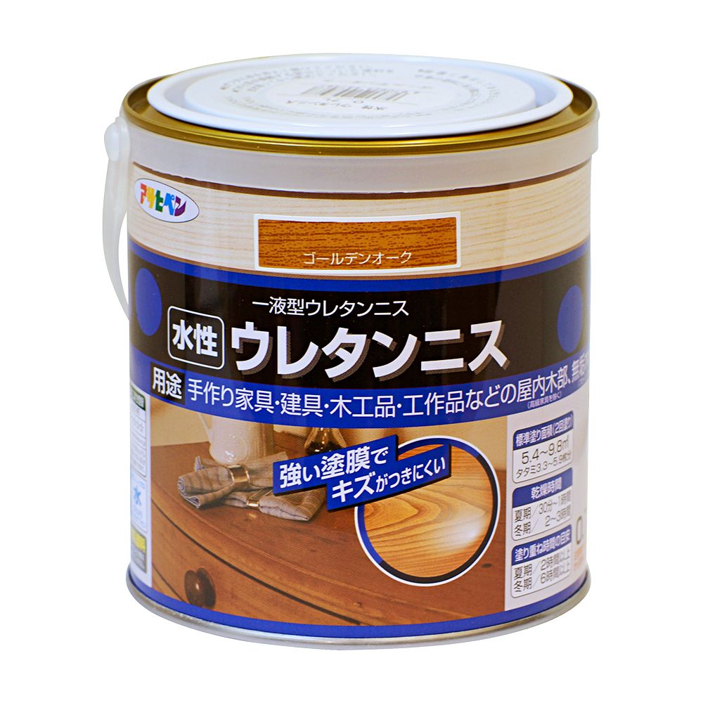 アサヒペン 水性ウレタンニス 0.7L ゴールデンオーク×10個セット DIY 塗料 補修 リフォーム 家庭用 室内 屋内 屋外 プロ仕様 人気 定番 日曜大工 メンテナンス 改修 模様替え 張り替え 塗り替え|ikkyu
