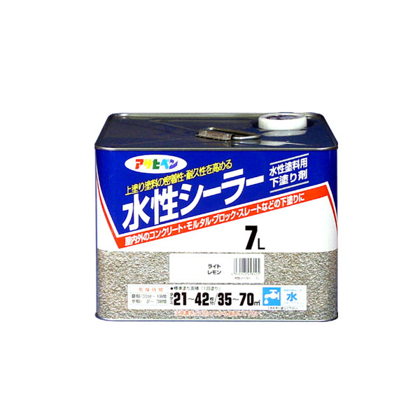 アサヒペン 水溶性シーラー 7L 点火装置檸檬×2個仕掛ける DIY 絵の具 取りつくろう リフォーム 身寄り用 室内 屋内 室外 労働者階級遣りかた 一般受け 定番 日曜日飛騨工 検査と修理 取りつくろう うつり変わり 張り替え 塗り替え