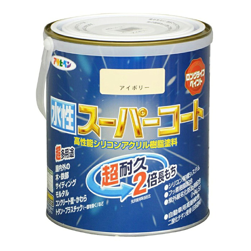 アサヒペン 水溶性百貨店厚地の外套 1.6L 象牙色×24個書き割り DIY えの具 取りつくろう リフォーム 身寄り用 室内 屋内 室外 労働者階級遣りくち 一般受け 定番 日曜日宮大工 検査と修理 取りつくろう うつり変わり 張り替え 塗り替え
