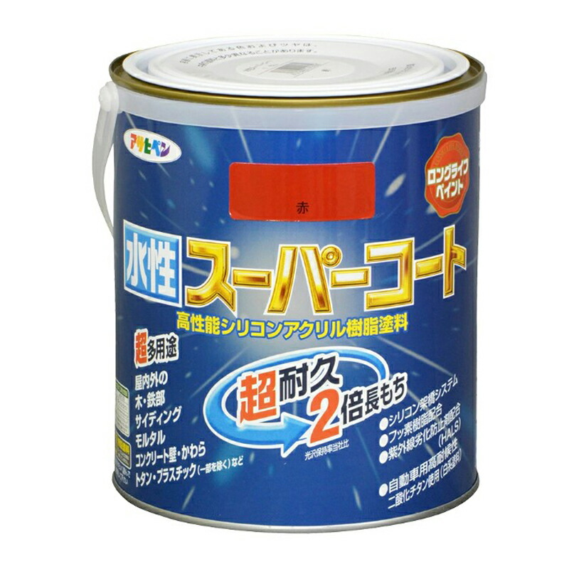 アサヒペン 水溶性百貨店厚地の外套 1.6L 赤×3個仕掛ける DIY 絵の具 取りつくろう リフォーム 身寄り用 室内 屋内 室外 労働者階級遣りかた 一般受け 定番 日曜日飛騨工 検査と修理 取りつくろう うつり変わり 張り替え 塗り替え