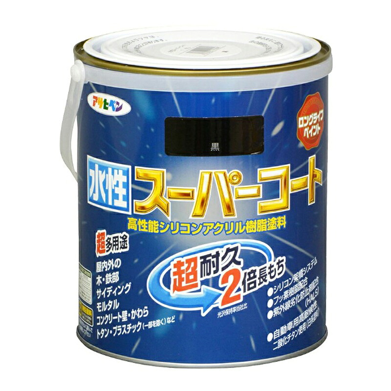 アサヒペン 水溶性百貨店厚地の外套 1.6L 黒×3個仕掛ける DIY 絵の具 取りつくろう リフォーム 身寄り用 室内 屋内 室外 労働者階級遣りかた 一般受け 定番 日曜日飛騨工 検査と修理 取りつくろう うつり変わり 張り替え 塗り替え