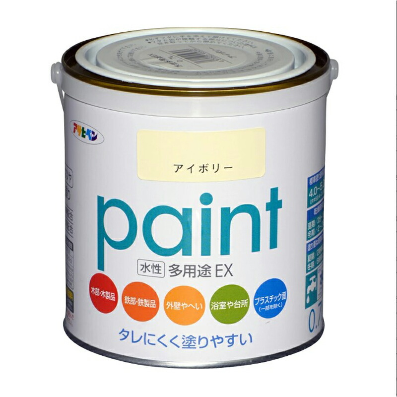 アサヒペン 水溶性多役立つことEX 0.7L 象牙色×24個仕掛ける DIY 絵の具 取りつくろう リフォーム 身寄り用 室内 屋内 室外 労働者階級遣りかた 一般受け 定番 日曜日宮大工 検査と修理 取りつくろう うつり変わり 張り替え 塗り替え