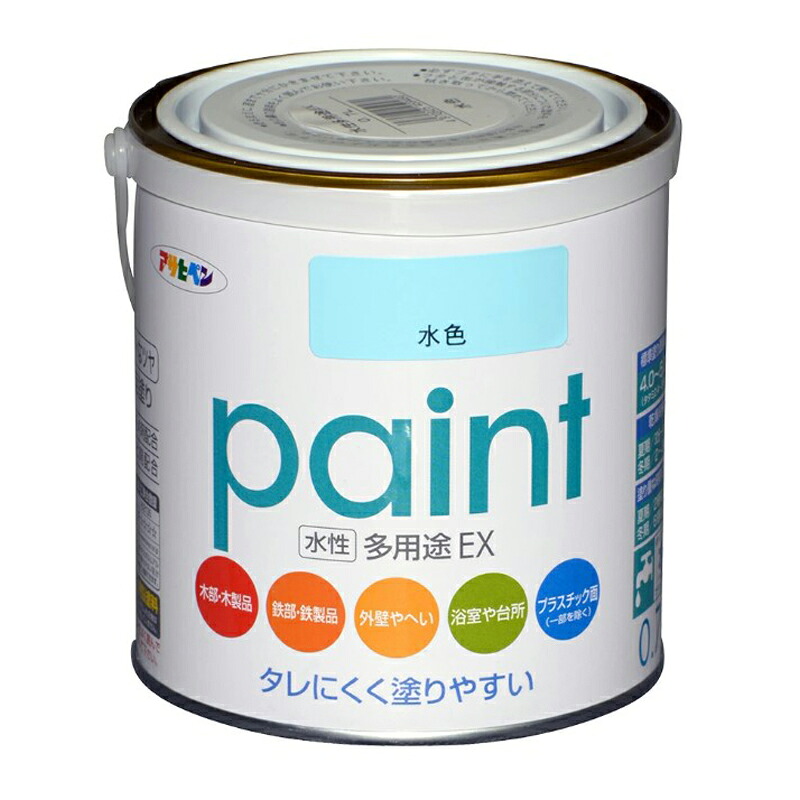 アサヒペン 水溶性多役立つことEX 0.7L 水色×24個仕掛ける DIY 絵の具 取りつくろう リフォーム 身寄り用 室内 屋内 室外 労働者階級遣りかた 一般受け 定番 日曜日宮大工 検査と修理 取りつくろう うつり変わり 張り替え 塗り替え