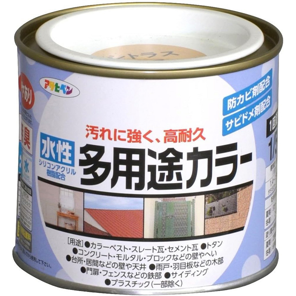 アサヒペン 水溶性多役立つこと色合い 1/5L シトラスイエロー×24個仕かける DIY 絵の具 取りつくろう リフォーム 身寄り用 室内 屋内 野天 労働者階級仕様模様 一般受け 定番 日曜日宮大工 検査と修理 取りつくろう うつり変わり 張り替え 塗り替え DIY・工具-塗装用品