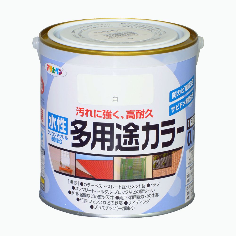 アサヒペン 水溶性多役立つこと色合い 0.7L 白×10個書き割り DIY えの具 取りつくろう リフォーム 身寄り用 室内 屋内 露天 労働者階級操作手順 一般受け 定番 日曜日飛騨工 検査と修理 取りつくろう うつり変わり 張り替え 塗り替え