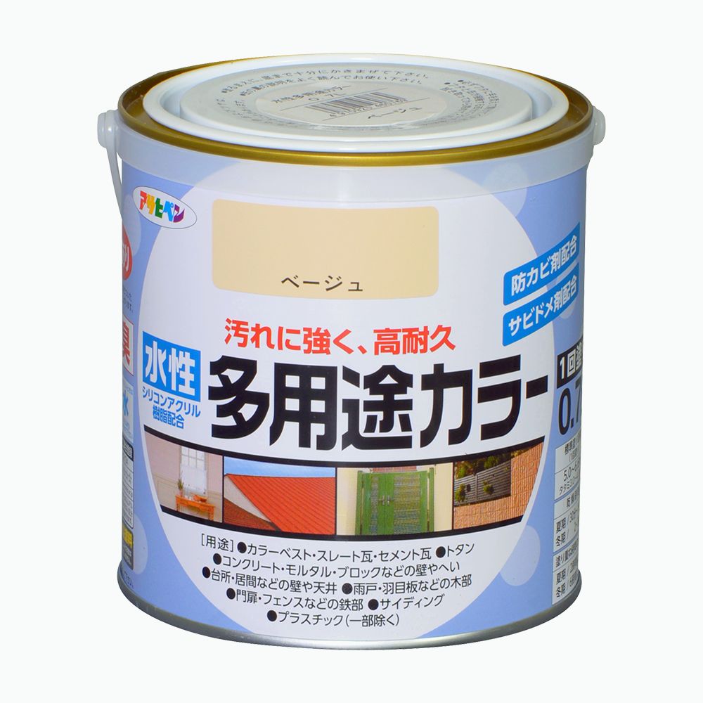 アサヒペン 水溶性多役立つこと色合い 0.7L ベージュ×10個書き割り DIY えの具 取りつくろう リフォーム 身寄り用 室内 屋内 露天 労働者階級操作手順 一般受け 定番 日曜日飛騨工 検査と修理 取りつくろう うつり変わり 張り替え 塗り替え