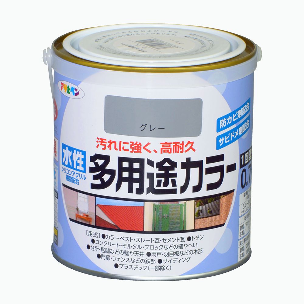 アサヒペン 水溶性多役立つこと色合い 0.7L 薄墨色×10個書き割り DIY えの具 取りつくろう リフォーム 身寄り用 室内 屋内 露天 労働者階級操作手順 一般受け 定番 日曜日飛騨工 検査と修理 取りつくろう うつり変わり 張り替え 塗り替え