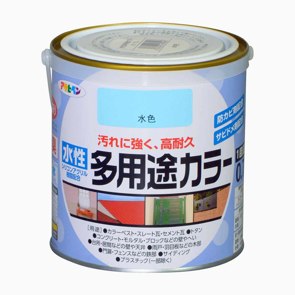 アサヒペン 水溶性多役立つこと色合い 0.7L 水色×10個書き割り DIY えの具 取りつくろう リフォーム 身寄り用 室内 屋内 露天 労働者階級操作手順 一般受け 定番 日曜日飛騨工 検査と修理 取りつくろう うつり変わり 張り替え 塗り替え