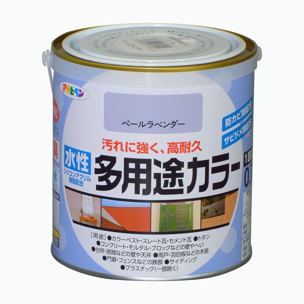 アサヒペン 水溶性多役立つこと色合い 0.7L ペールラベンダー×10個書き割り DIY えの具 取りつくろう リフォーム 身寄り用 室内 屋内 露天 労働者階級操作手順 一般受け 定番 日曜日飛騨工 検査と修理 取りつくろう うつり変わり 張り替え 塗り替え