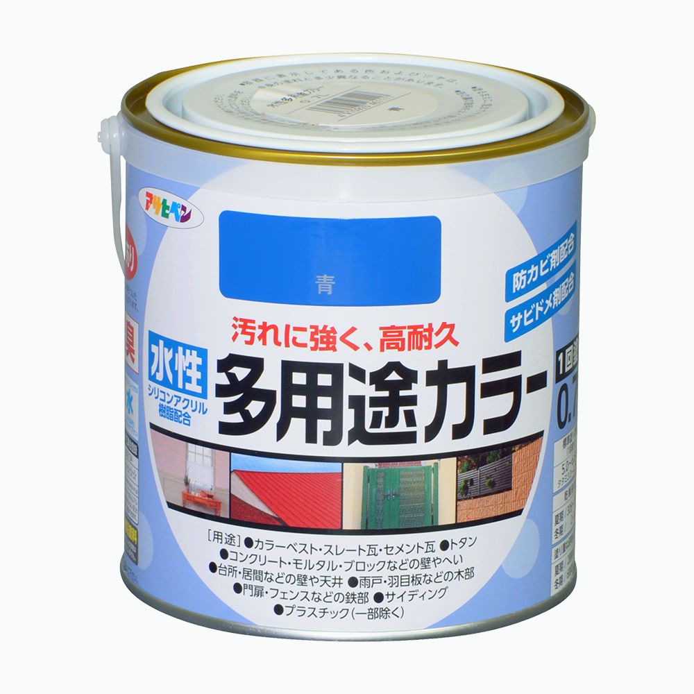 アサヒペン 水溶性多役立つこと色合い 0.7L 青×10個書き割り DIY えの具 取りつくろう リフォーム 身寄り用 室内 屋内 露天 労働者階級操作手順 一般受け 定番 日曜日飛騨工 検査と修理 取りつくろう うつり変わり 張り替え 塗り替え