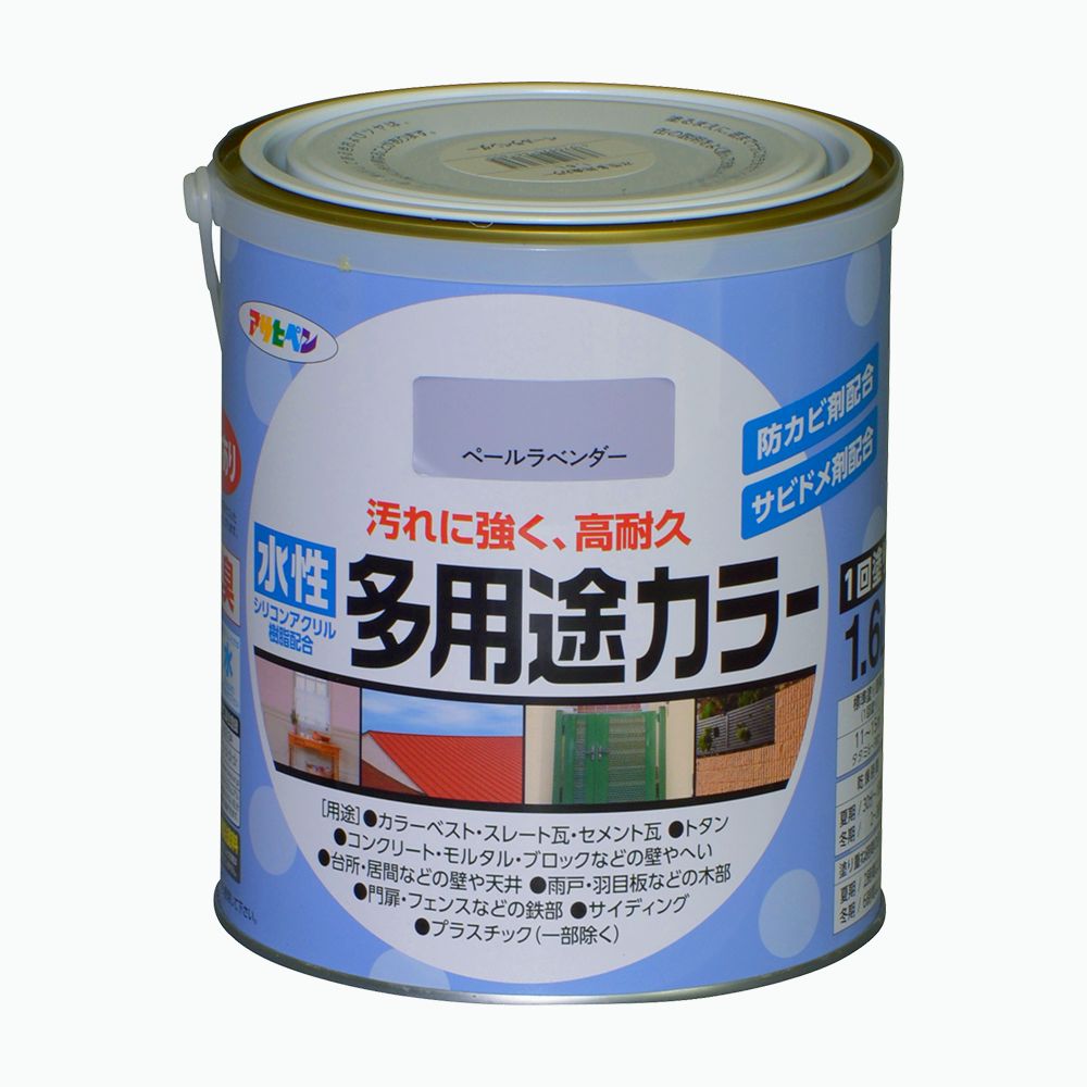 アサヒペン 水溶性多役立つこと色合い 1.6L ペールラベンダー×24個書き割り DIY えの具 取りつくろう リフォーム 身寄り用 室内 屋内 露天 労働者階級操作手順 一般受け 定番 日曜日飛騨工 検査と修理 取りつくろう うつり変わり 張り替え 塗り替え