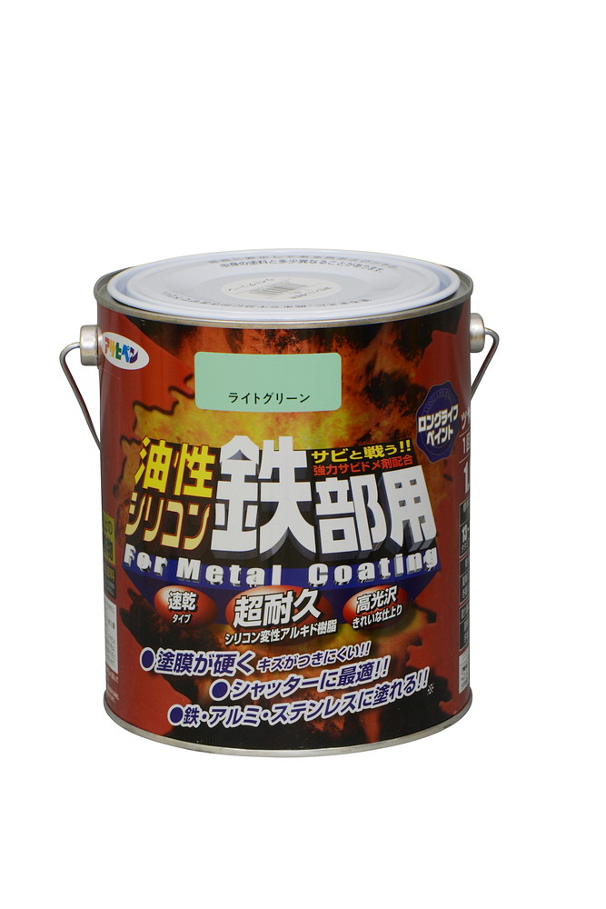 アサヒペン 油性ケイ素樹脂鉄部用 1.6L ライトグリーン×24個書き割り DIY えの具 取りつくろう リフォーム 身寄り用 室内 屋内 露天 労働者階級操作手順 一般受け 定番 日曜日飛騨工 検査と修理 取りつくろう うつり変わり 張り替え 塗り替え