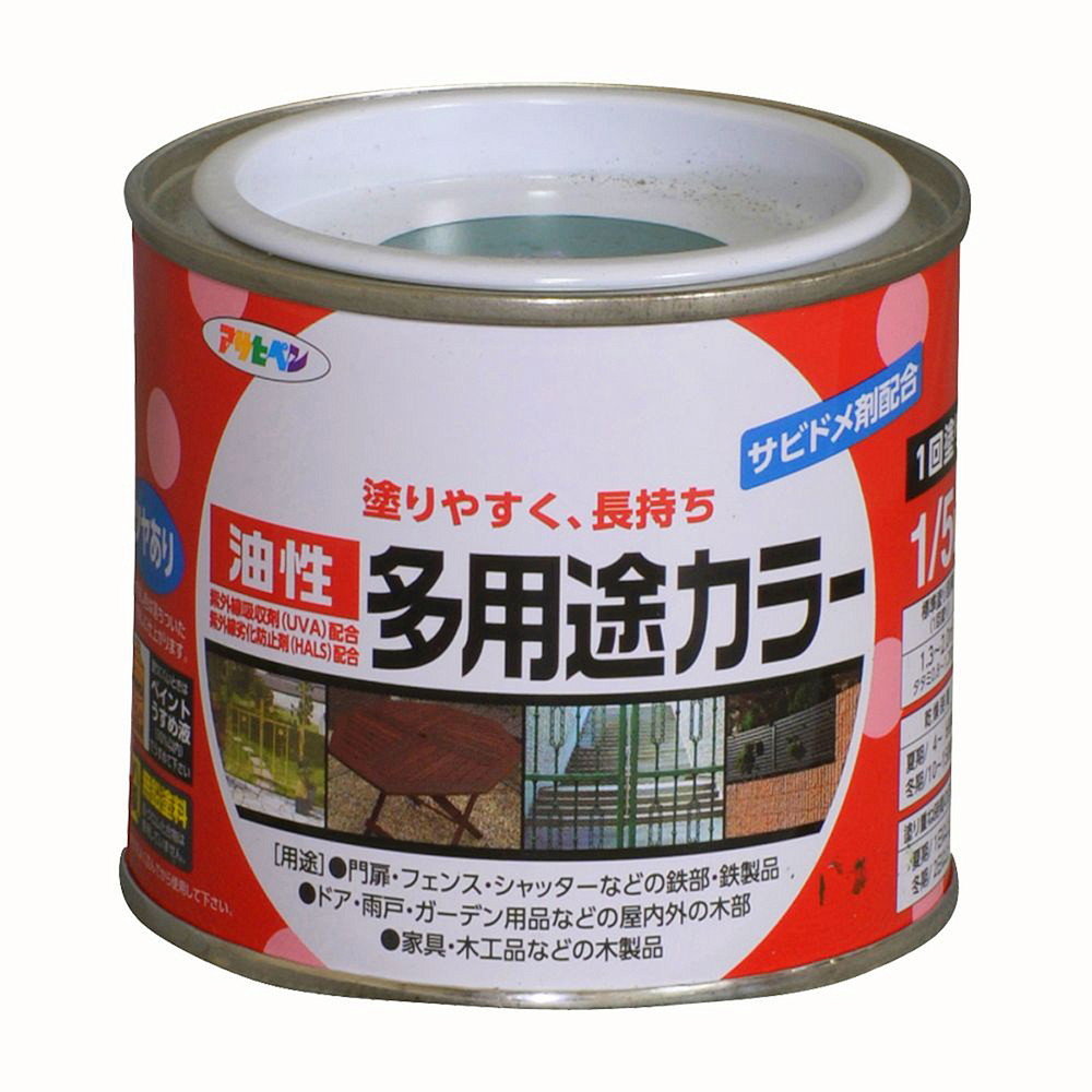 アサヒペン 油性多役立つこと色つや 1/5L 緑×10個仕掛ける DIY 絵の具 取りつくろう リフォーム 身寄り用 室内 屋内 室外 労働者階級遣りかた 一般受け 定番 日曜日宮大工 検査と修理 取りつくろう うつり変わり 張り替え 塗り替え