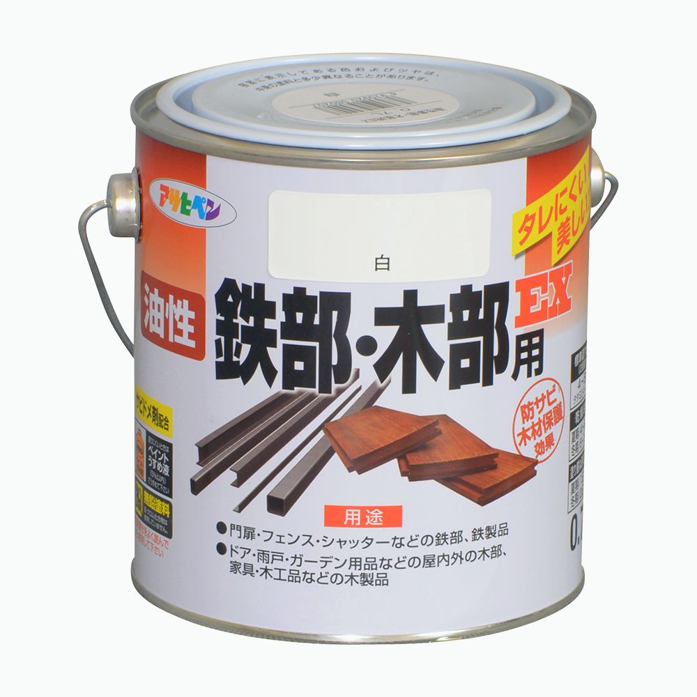アサヒペン 油性鉄部木部用EX 0.7L 白×24個書き割り DIY えの具 取りつくろう リフォーム 身寄り用 室内 屋内 室外 労働者階級遣りくち 一般受け 定番 日曜日宮大工 検査と修理 取りつくろう うつり変わり 張り替え 塗り替え