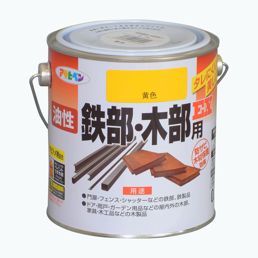 アサヒペン 油性鉄部木部用EX 0.7L 黄味がかった×24個書き割り DIY えの具 取りつくろう リフォーム 身寄り用 室内 屋内 室外 労働者階級遣りくち 一般受け 定番 日曜日宮大工 検査と修理 取りつくろう うつり変わり 張り替え 塗り替え