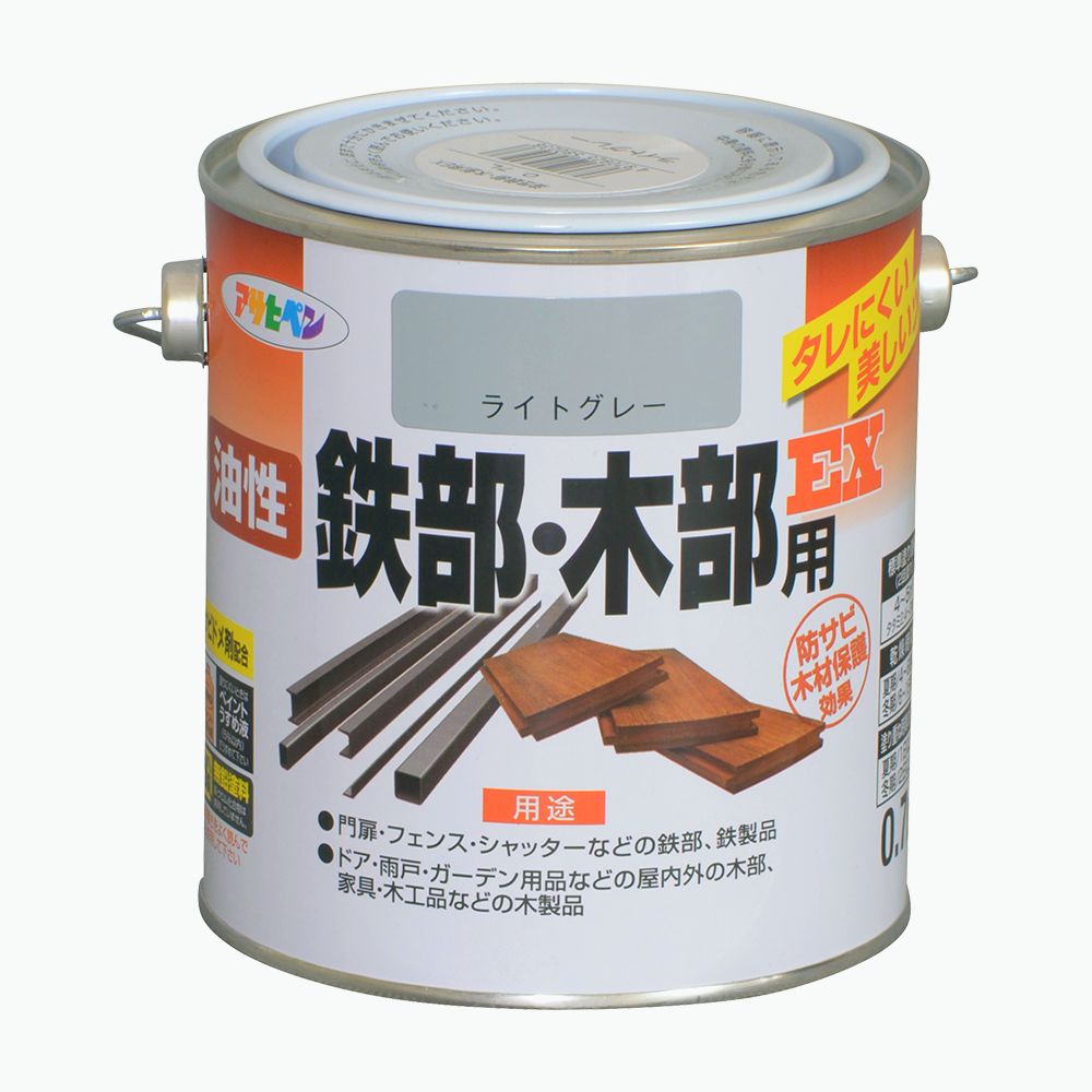 アサヒペン 油性鉄部木部用EX 0.7L 点火装置薄墨色×24個書き割り DIY えの具 取りつくろう リフォーム 身寄り用 室内 屋内 室外 労働者階級遣りくち 一般受け 定番 日曜日宮大工 検査と修理 取りつくろう うつり変わり 張り替え 塗り替え