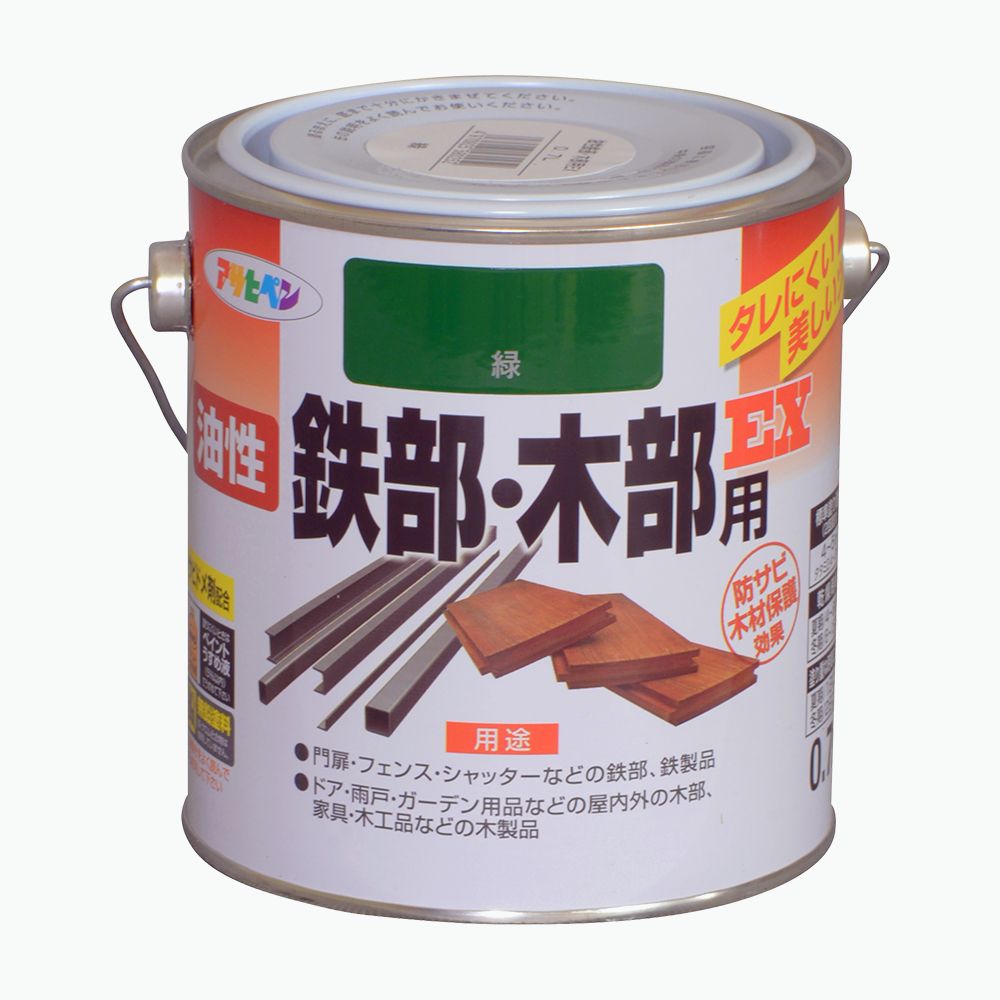 アサヒペン 油性鉄部木部用EX 0.7L 緑×24個書き割り DIY えの具 取りつくろう リフォーム 身寄り用 室内 屋内 室外 労働者階級遣りくち 一般受け 定番 日曜日宮大工 検査と修理 取りつくろう うつり変わり 張り替え 塗り替え