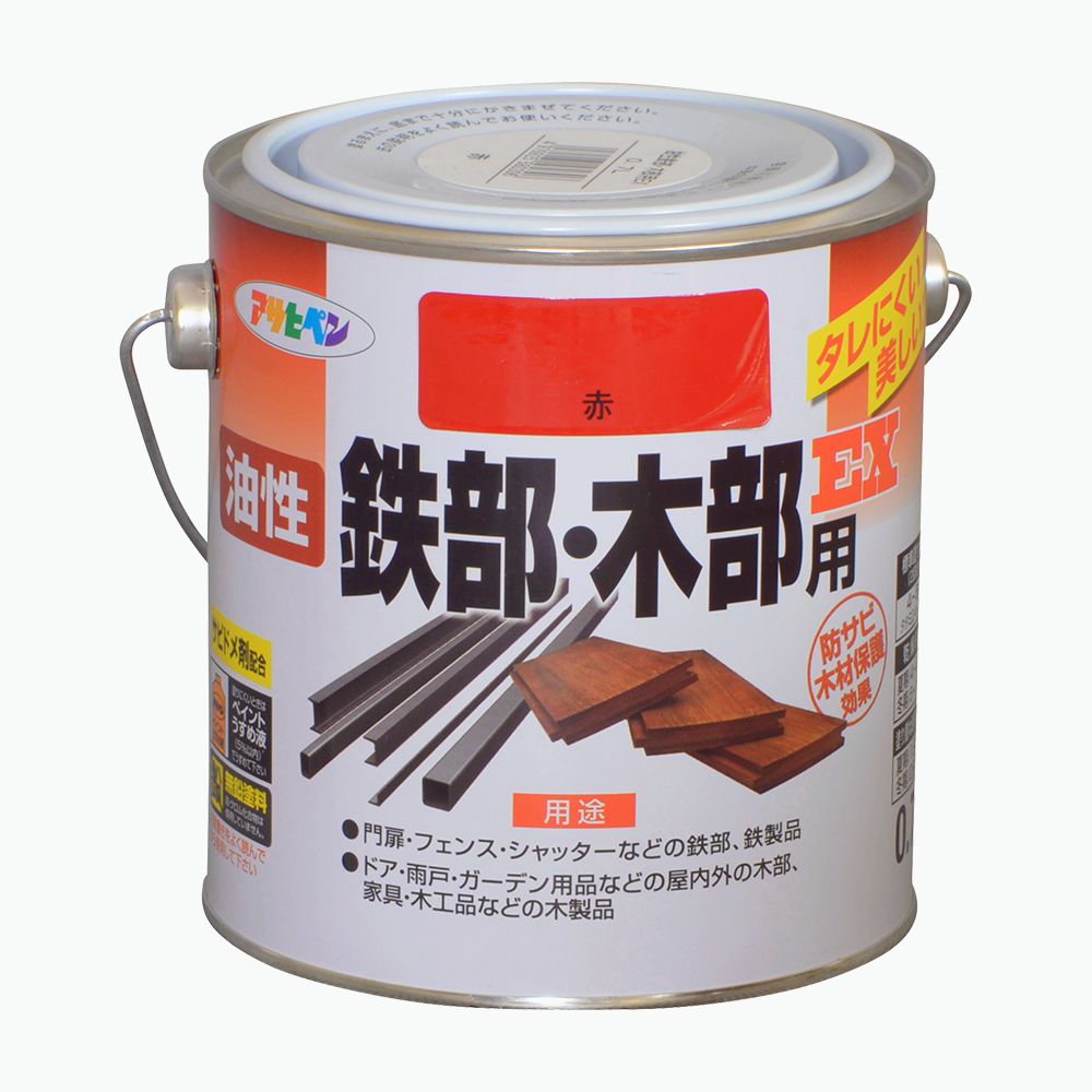 アサヒペン 油性鉄部木部用EX 0.7L 赤×24個書き割り DIY えの具 取りつくろう リフォーム 身寄り用 室内 屋内 室外 労働者階級遣りくち 一般受け 定番 日曜日宮大工 検査と修理 取りつくろう うつり変わり 張り替え 塗り替え