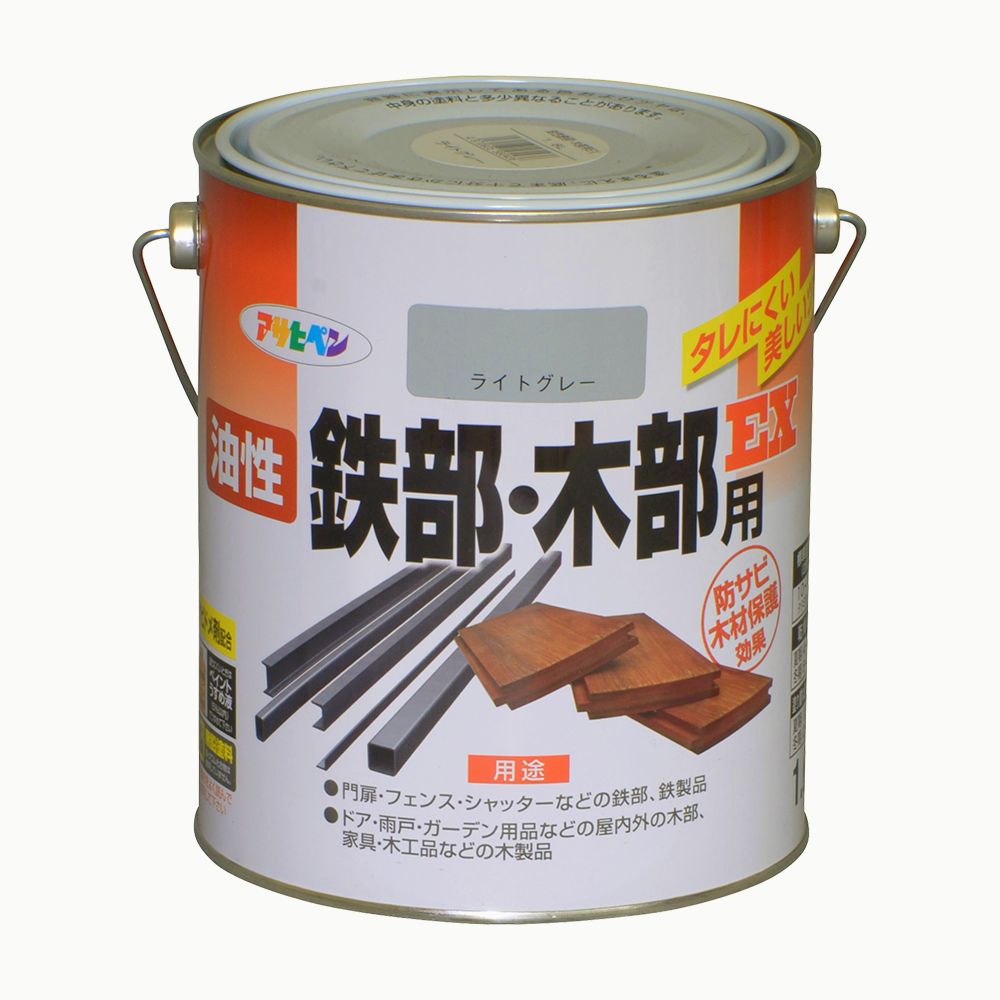 アサヒペン 油性鉄部木部用EX 1.6L 点火装置薄墨色×24個仕掛ける DIY 絵の具 取りつくろう リフォーム 身寄り用 室内 屋内 室外 労働者階級遣りかた 一般受け 定番 日曜日飛騨工 検査と修理 取りつくろう うつり変わり 張り替え 塗り替え