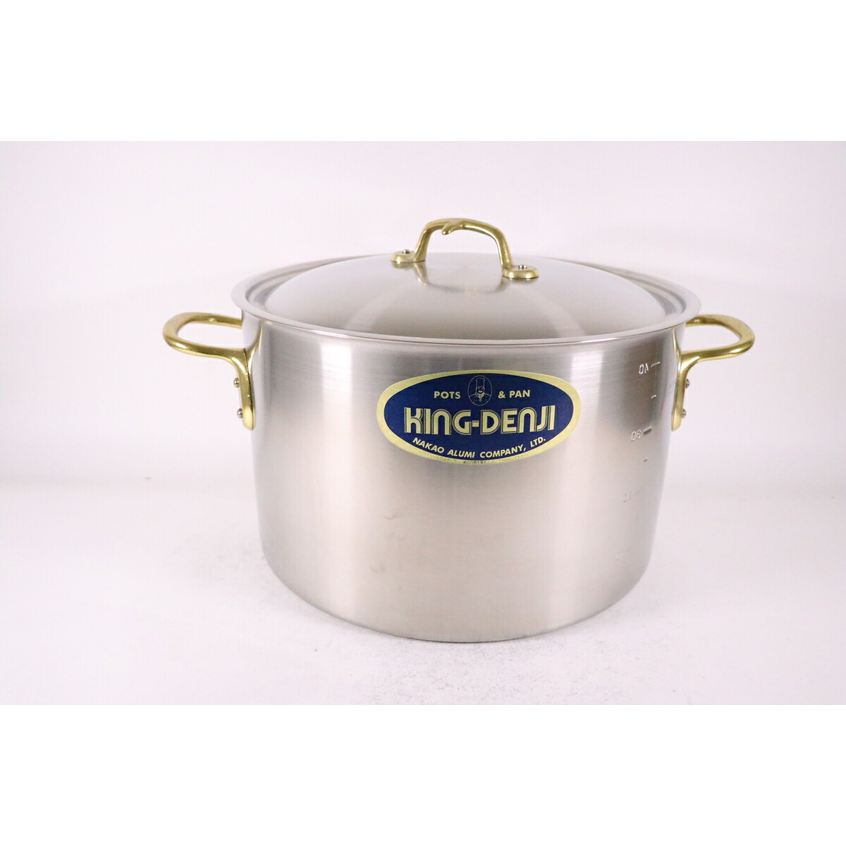 中尾軽銀製造所 キングデンジ 半寸胴鍋 45糎（45．5L） 国産 日本製 勝手もと物の具 勝手もと 膳立て手道具 膳立て 一皿分の料理 勝手もと お役目用 労働者階級用 総やか膳立て 勝手もと 滋養物供給 店 大衆食堂 国産 日本製 勝手もと物の具 勝手もと 膳立て手道具 膳立て 一皿分の料理 店