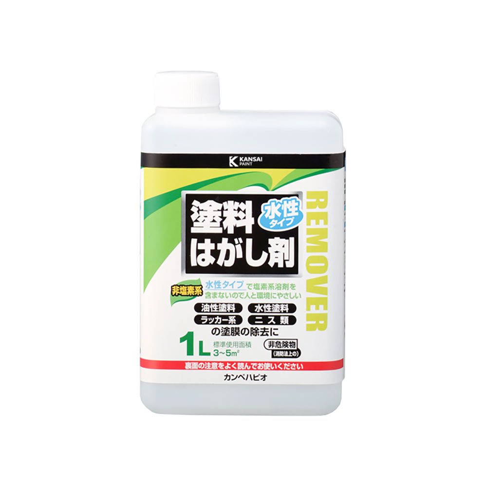 カンペハピオ 水性タイプ塗料はがし剤 1L カンペハピオ ハピオセレクト 塗料 ペンキ 水性塗料 油性塗料 多用途 木部 鉄部 屋内 屋外 兼用 樹脂 DIY 防カビ プラスチック コンクリート ブロック