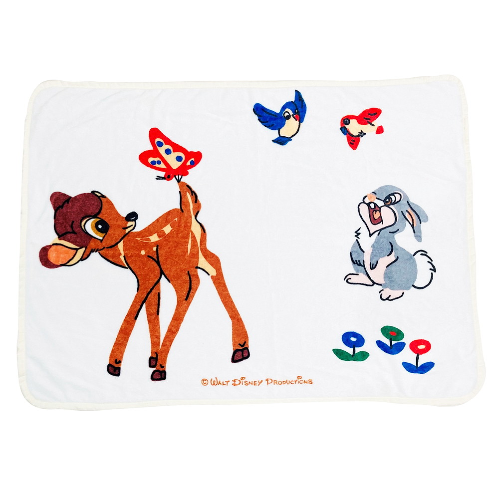 楽天市場】 バンビ＆とんすけ ひざ掛け タオルケット ブランケット