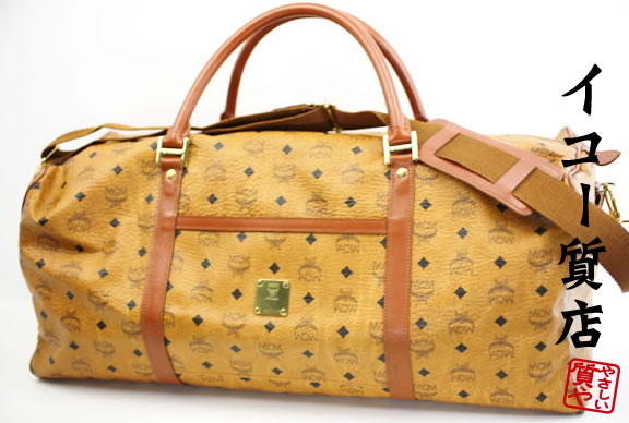 MCM ★一般受けつづき物 美品 ロゴグラム ボストンバッグ 60糎大きさ 同盟罷工さあ美付 【中古】6148