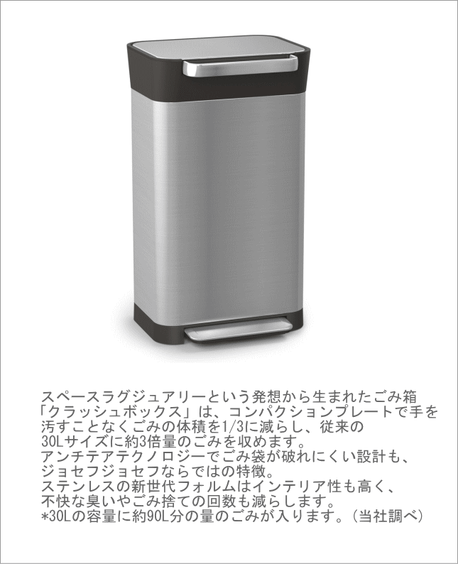 宅配便送料無料 ジョセフジョセフ クラッシュボックス 20L 2個セット