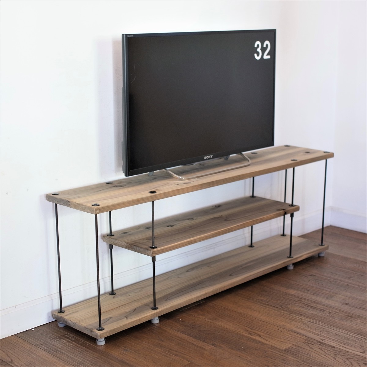 ｗood iron shelf 440*1200*300〈ナチュラル色〉テレビ台 ローボード