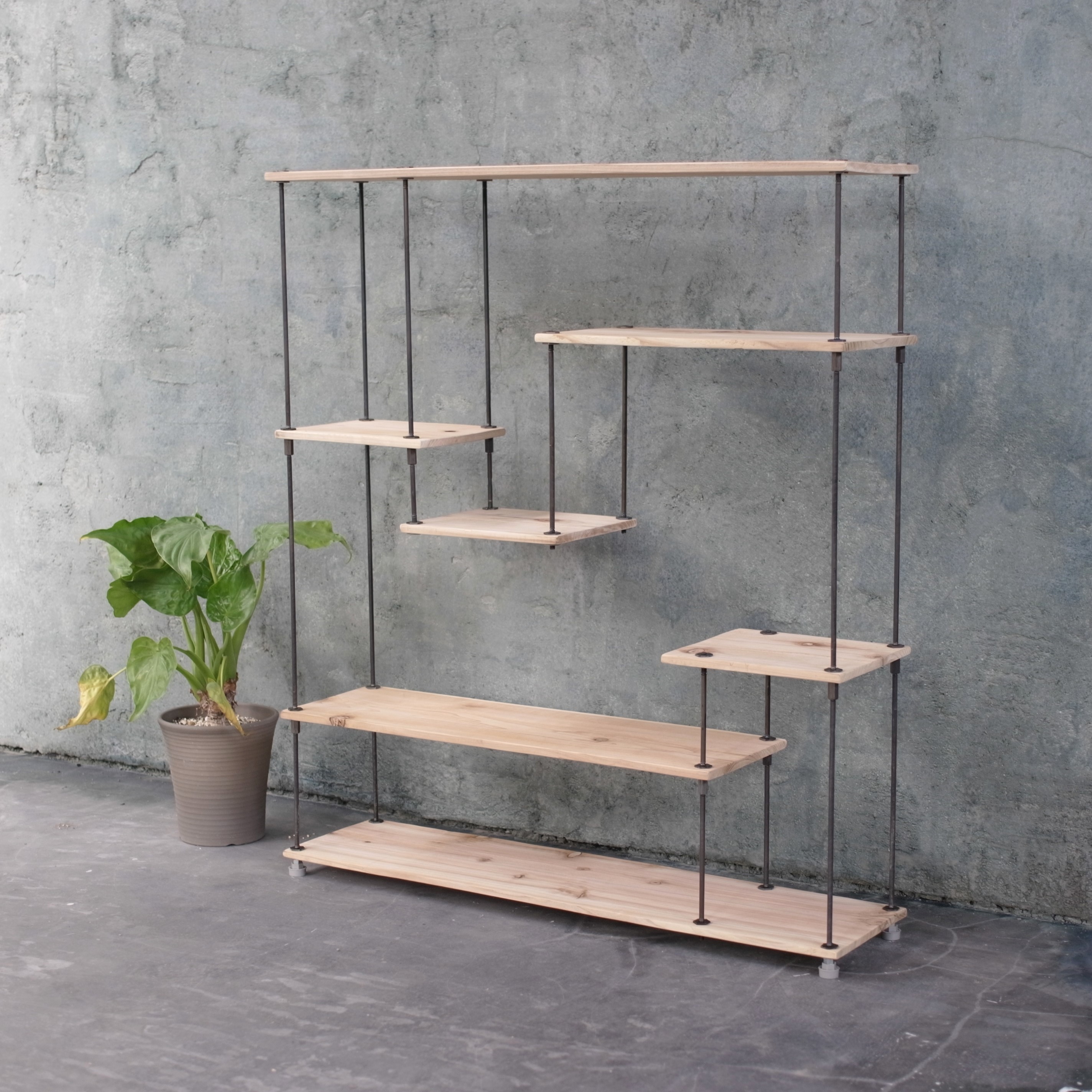 楽天市場】【SALE10％off】【テレビCM掲載】wood iron shelf 880*450 