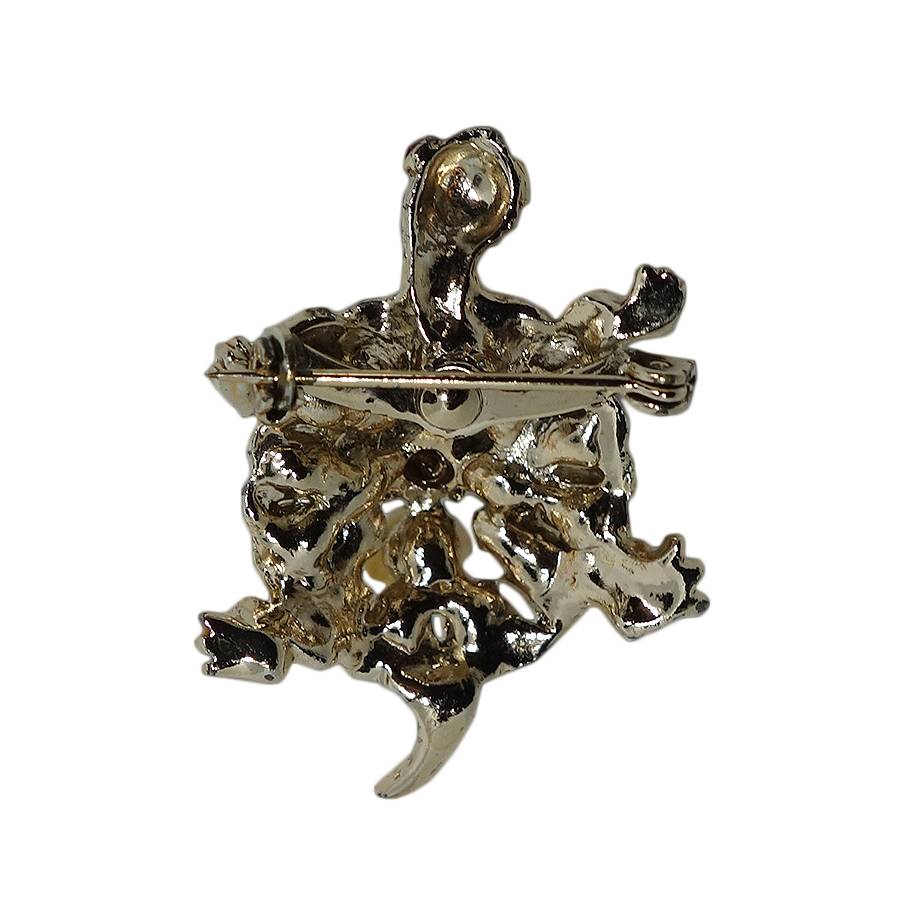 【中古】亀ブローチ動物レトロピンバッジアクセサリー