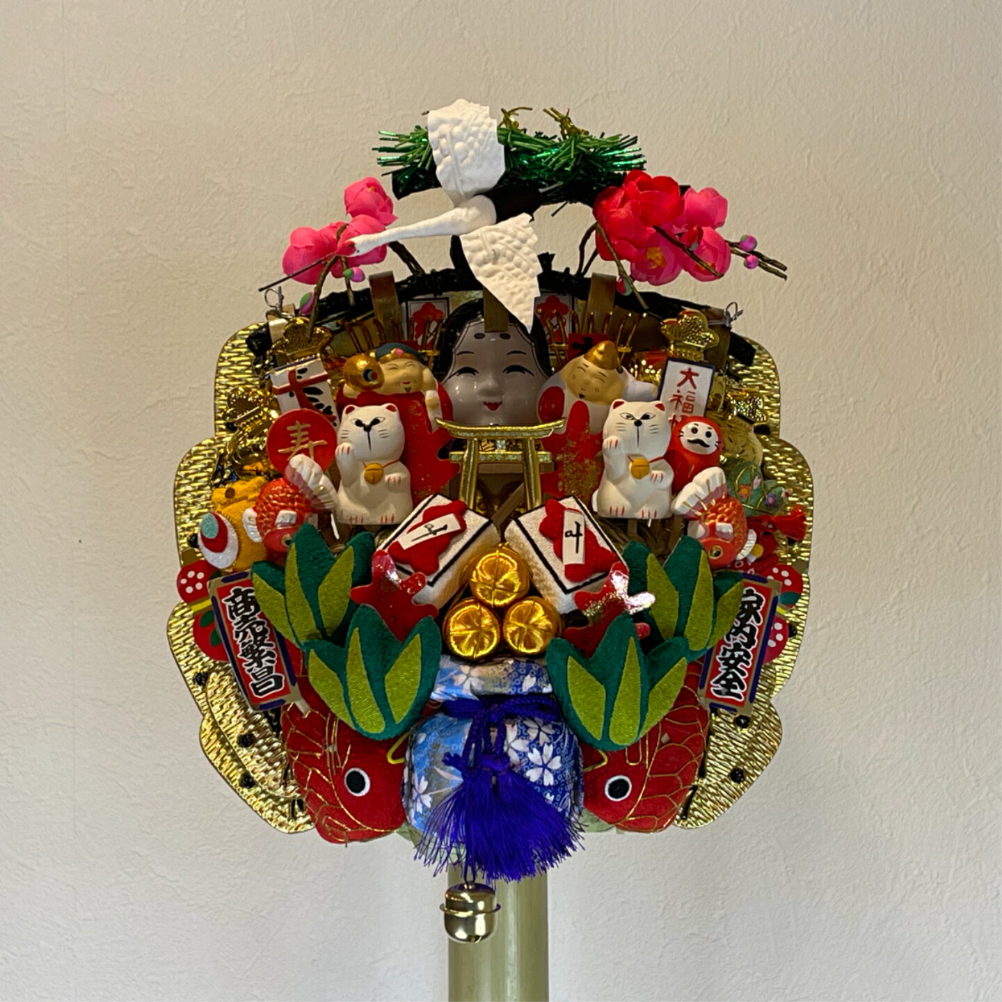 楽天市場】金運 正月飾り（小）玄関 熊手 縁起物酉の市 くまで しめ縄