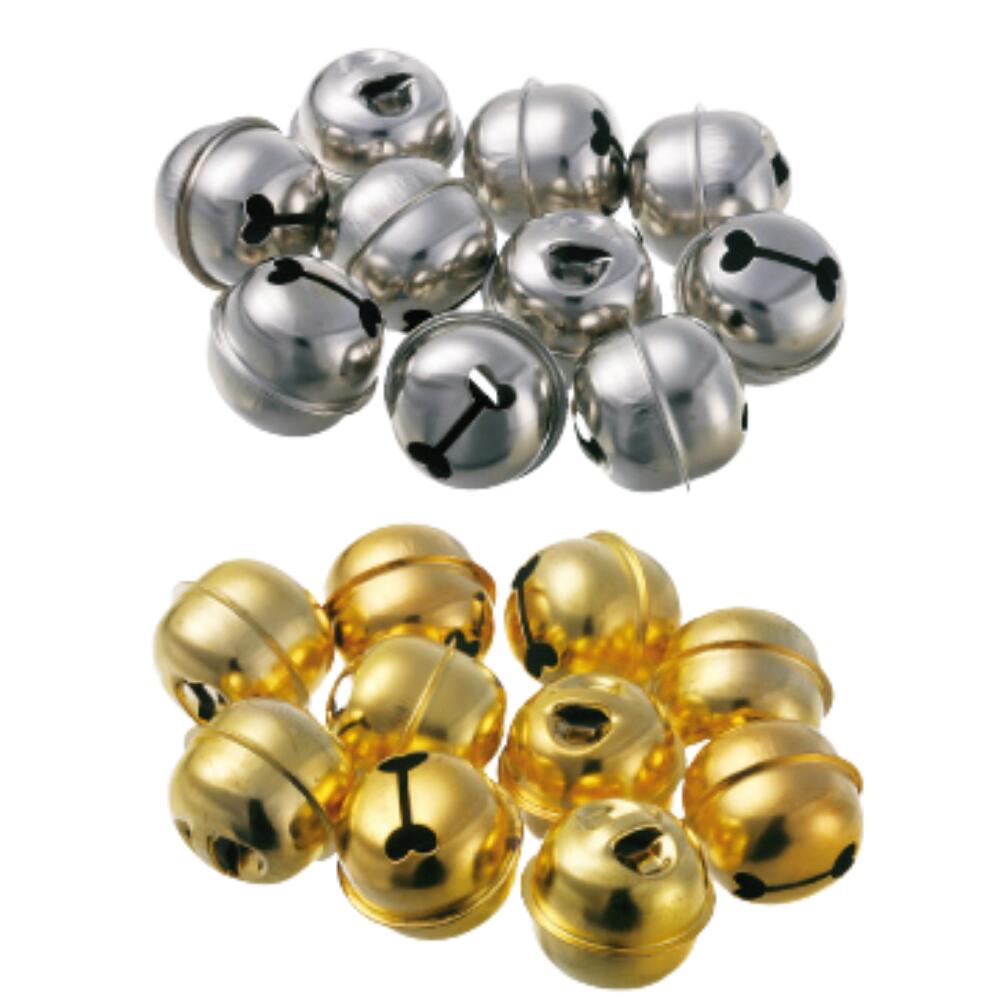 楽天市場】鈴 すず 金 銀 特大 20mm 10個 工作 手芸 : いくるん