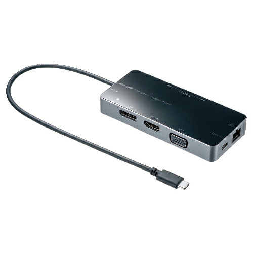 【500円OFFクーポン配布中！7/17 17:00～7/27 8:59】USB Type&minus;Cドッキングステーション 1個 サンワサプライ｜いくるん