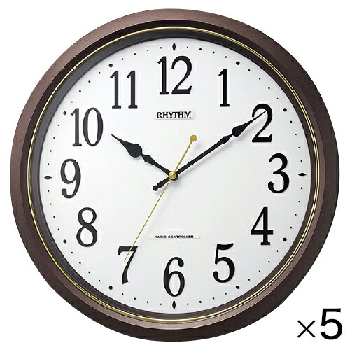 【1000円OFFクーポン配布中！4/4 17：00～4/10 8：59】時計 掛時計 フィットウェーブ565（5台）リズム