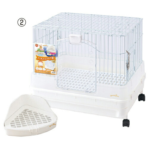 【迅速発送】マルカン うさぎのカンタンおそうじケージ 三角形トイレセット 新品 マルカン】うさぎのカンタン おそうじケージ 三角トイレセット