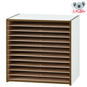 【1000円OFFクーポン配布中！4/4 17：00～4/10 8：59】画用紙 整理棚 収納 12段 色画用紙 4ツ切 収納 802708