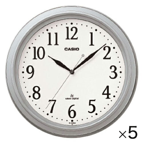 【500円OFFクーポン配布中！4/4 17：00～4/10 8：59】電波掛時計 IQ－1005J－8JF（5台） カシオ計算機