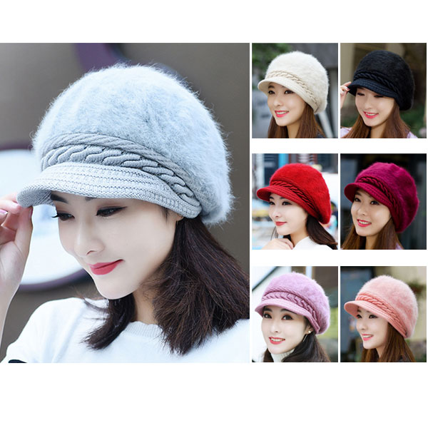 楽天市場】ファーニット帽 帽子 厚手 ニットキャップ 毛足長め