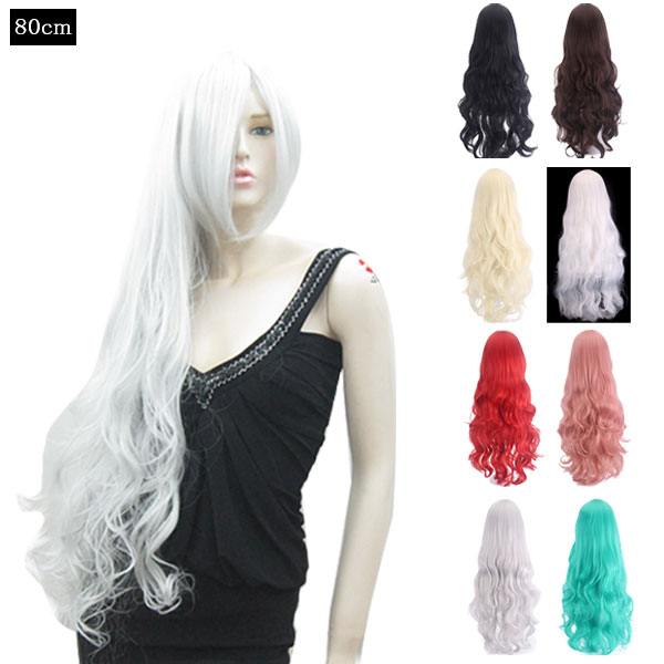ウィッグ　総カツラ　カール・黒 wig_w3700_m2.jpg