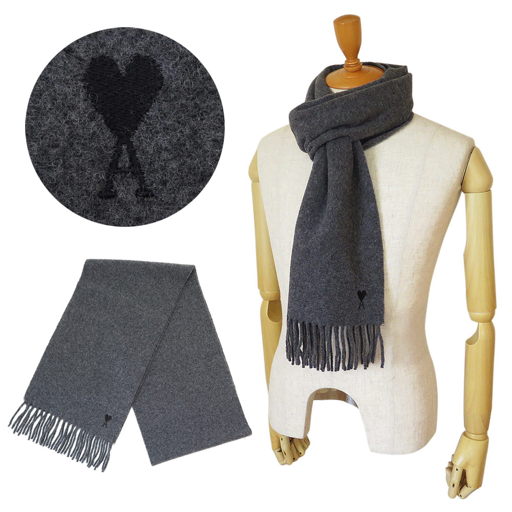 楽天市場】AMI PARIS アミパリス De Coeur Scarf マフラー